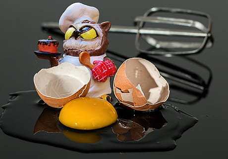 bage, bager, kage, kager, ugle, figur, sjov, sjovt, nuttet, sød, æg, piskeris, indendørs, stilleben, mad, mad og drikke, bord, sødt mad, høj vinkel visning, ingen mennesker, friskhed, kreativitet, repræsentation, tæt på, Kunst og håndværk, æggeskal, fokus på forgrunden, overbærenhed, dessert, klar til at spise, fristelse, 1080P, CC0, offentligt domæne, royaltyfrie