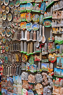 souvenir, memory, kitsch, mitbringsel, decoration, italy, kiosk, cheap, plastic, large group of objects, abundance, choice, variation, full frame, multi colored, no people, for sale, backgrounds, collection, arrangement, retail, still life, indoors, pattern, communication, hanging, art and craft, creativity, day, retail display, 5K, CC0, public domain, royalty free