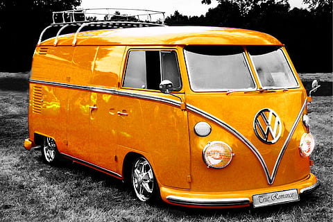 vw, Bus, Wohnmobil, van, Volkswagen, Jahrgang, retro, klassisch, alt, Transport, sechziger Jahre, Tourismus, Reise, Auto, Orange, Gelb, Transportmittel, Landfahrzeug, Kraftfahrzeug, orange Farbe, Stadt, keine Leute, stationär, Straße, Tag, Taxi, Retro-Stil, draußen, Sonnenlicht, öffentliche Verkehrsmittel, Natur, Schulbus, 4K, CC0, gemeinfrei, lizenzfrei