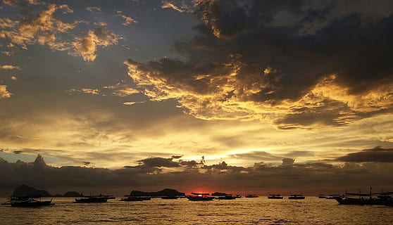 Silhouette, Schiffe, Sonnenuntergang, Boote, Wolken, Wolkengebilde, Dämmerung, dramatisch, Abend, Horizont, Inseln, Licht, Natur, Ozean, draußen, Panorama-, Reflexion, szenisch, Meer, seelandschaft, Himmel, Sturm, Sommer-, Sonne, Sonnenaufgang, Reise, Wasser, Wellen, wolke - himmel, Wasserfahrzeug, Schönheit in der Natur, Szenen - Natur, Ruhe, Transport, ruhige Szene, Land, Dramatischer Himmel, Transportmittel, keine Leute, Strand, 4K, CC0, gemeinfrei, lizenzfrei
