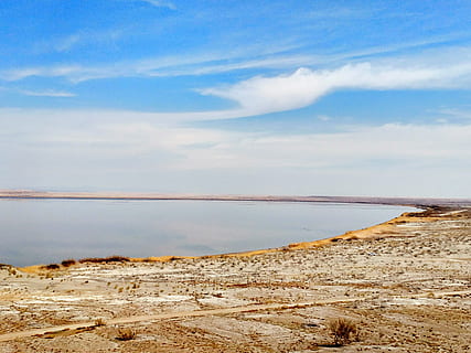 jezero, gobi, mrak, materiál, Příroda, krajina, moře, voda, nebe, pobřežní čára, scenics - příroda, mrak - nebe, klid, krása v přírodě, klidné scény, přistát, den, pláž, nikdo, mimoměstské scény, minerální, idylický, venku, cestovní ruch, sůl, 4K, CC0, veřejná doména, bez autorských práv