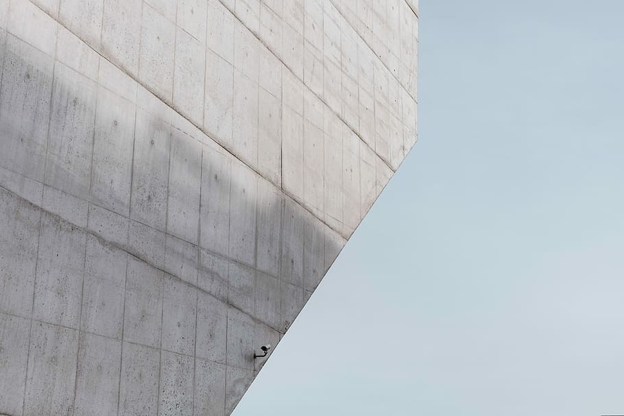 postavený, architektura, průmysl, budova, vnější, struktura, stavba, exteriér budovy, venku, den, nízký úhel pohledu, nebe, nikdo, čisté nebe, Příroda, nástěnný prvek, destinace, šedá, město, beton, vzor, zeď, cestovat, 4K