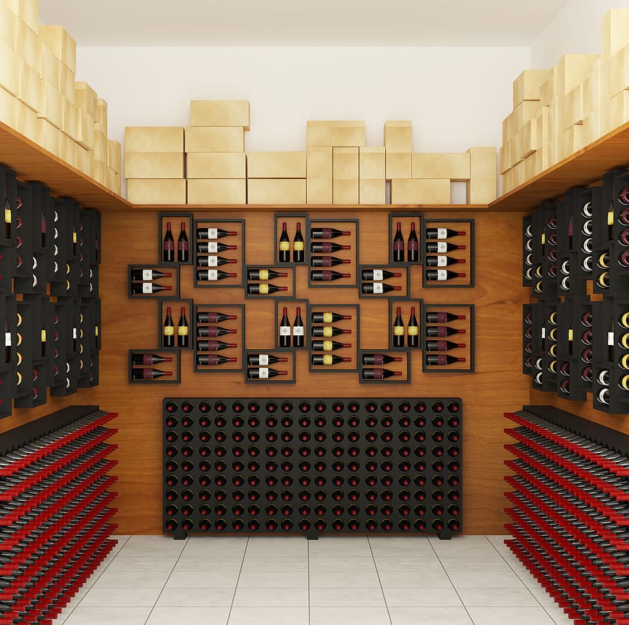 alkoholiker, drikke, drik, flasker, vin, butik, Skærm, rack, hylde, indendørs, stor gruppe af objekter, ingen mennesker, arrangement, træ - materiale, i en række, flaske, valg, beholder, gulve, variation, vinflaske, mad og drikke, stak, bestille, overflod, vinhandel, forbrugerisme, 5K