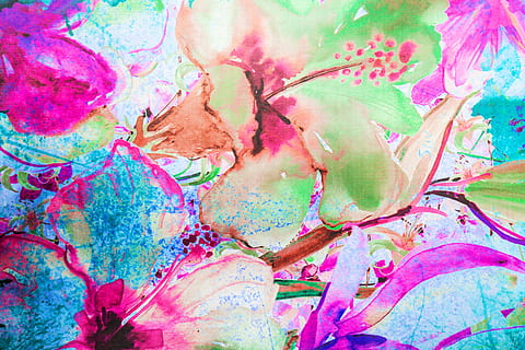 rosa, verde, pittura di ibisco, tessuto, struttura, morbidezza, tessile, dettaglio, macro, modello, verticale, nessuno, astratto, tessitura, lana, sfondi, copia spazio, design, sfondo, messa a fuoco selettiva, cotone, bellissimo, moda, modello astratto, colore vivido, foto, di lana, studio, copricapo, fotografia, immagine a colori, avvicinamento, multicolore, fotogramma intero, arte e artigianato, dipingere, vitalità, strutturato, creatività, sfondi astratti, colore vibrante, Imbrattato, girato in studio, colore rosa, inchiostro, natura, pittura ad acquerello, viola, effetto strutturato, caos, 5K, CC0, dominio pubblico, privo di copyright