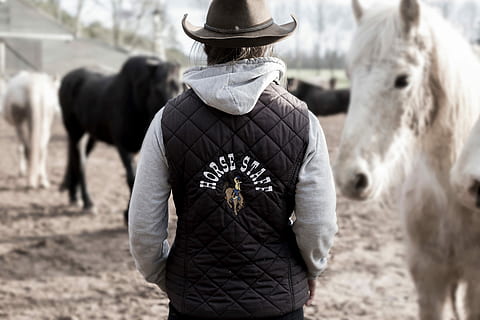 persoană, purtare, gri, negru, cal sac de jet de personal, piele cowboy pălărie, cal negru, personal, imprimare, sacou, Piele, pălărie de cowboy, cal, animal, fermă, rural, în aer liber, animale și animale de companie, șeptel, oameni, cowboy, Ranch, mamifer, agricultură, animale de fermă, călărie, natură, bovine, animale domestice, vacă, bovine domestice, animale tematice, intern, animale de companie, animale vertebrate, pălărie, animale sălbatice, grup de animale, vedere din spate, o persoana, îmbrăcăminte, zi, oameni adevărați, să se concentreze asupra primelor elemente, erbivor, 5K, CC0, domeniu public, fără drepturi de autor
