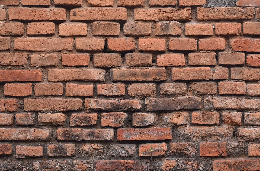 mursten, væg, gammel, murstens væg, murmur baggrund, arkitektur, alderen, kulisse, baggrunde, fuld ramme, tekstureret, ingen mennesker, murbygningsfunktion, mønster, bygget struktur, byggebranchen, solid, dag, gentagelse, Brun, stor gruppe af objekter, overflod, tæt på, stak, beton, 4K