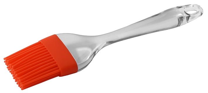 køkken, silicone, børste, udstyr, hvid baggrund, skåret ud, husholdningsudstyr, køkkenredskaber, metal, studio skud, spise redskaber, indendørs, tæt på, ingen mennesker, arbejdsværktøj, mad og drikke, stål, rød, ske, beholder, sølv - metal, porcelæn, legering, sølvfarvet, 2K, CC0, offentligt domæne, royaltyfrie