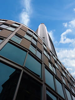 facade, skyskraber, arkitektur, bygning, skyskrabere, spejling, moderne, glasfacader, stor by, vindue, glas, by-, kontorbygning, op mod himlen, spejlvæg, byudsigt, himmel, bygning udvendig, glas - materiale, kontorbygning udvendig, afspejling, bygget struktur, lav vinkel visning, sky - himmel, by, kontor, natur, ingen mennesker, dag, udendørs, 2K, CC0, offentligt domæne, royaltyfrie
