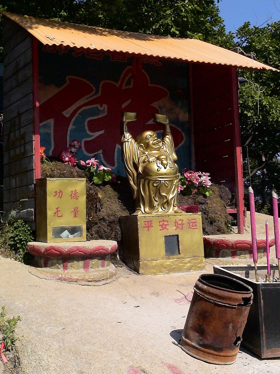 temple, buddah, estàtua, or, Xina, fengcheng, casa de pregària, coll de Phoenix, art i artesania, escultura, arquitectura, creativitat, estructura construïda, religió, representació, representació humana, creença, espiritualitat, cap gent, lloc de culte, dia, planta, edifici, semblança masculina, artesania, naturalesa, text, santuari, altar, 1080P