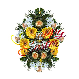 bouquet, Pasqua, ou, ou de Pasqua, flors, primavera, colorit, tulipes, ram de flors, planta, violeta, color, flors de primavera, gràcies, florir, ornament, floral, corona, naturalesa, flor, planta amb flors, fons blanc, multicolor, tir de l'estudi, frescor, a l'interior, cap de flor, primer pla, fragilitat, vulnerabilitat, creativitat, tallar, inflorescència, cap gent, pètal, arranjament floral, art i artesania, motiu floral, compost digital, 2K, CC0, domini públic, lliure de regalies