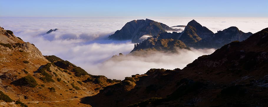 montañas, nubes, cielo, paisaje, tops, Italia, carega, montaña, scenics, naturaleza, nadie, al aire libre, escena tranquila, belleza en la naturaleza, iluminado, arquitectura, rock, paisajes - naturaleza, roca - objeto, sólido, ambiente, tierra, puesta de sol, viaje, destinos de viaje, cordillera, pico de la montaña, nube - cielo, Dom, turismo, 5K