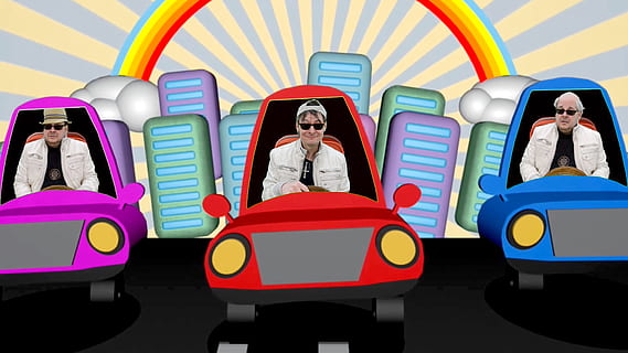 chauffeur, autos, bande dessinée, trafic, route, conduire une voiture, arc en ciel, ville, greenbox, trio, enfance, Activité de loisir, garçons, enfant, mâles, séance, transport, parc d'attractions, multi couleur, Vrais gens, Hommes, tour de parc d'attractions, amusement, mode de transport, Vêtements décontractés, toute la longueur, jouet, jouissance, personnes, innocence, 1080P, CC0, domaine public, libre de droits