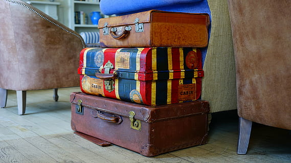 three, assorted-color luggage bags, assorted, stacked, suitcases, grey, wooden, floor, still, items, things, luggage, stack, pile, vintage, colorful, couches, travel, journey, trip, retail, market, day, consumerism, store, no people, indoors, business, close-up, supermarket, suitcase, multi colored, container, still life, choice, large group of objects, variation, in a row, box, wall - building feature, wood - material, furniture, abundance, antique, 5K, CC0, public domain, royalty free