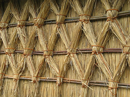 cannuccia, struttura, muro, marrone, rombo, parete, Marrone, limite, legno - materiale, sfondi, bambù - materiale, fotogramma intero, avvicinamento, nessuno, modello, giorno, bambù, asciutto, natura, pianta, grande gruppo di oggetti, all'aperto, tetto, dettaglio, sicurezza, metallo, stelo vegetale, bambù - pianta, 1080P, CC0, dominio pubblico, privo di copyright