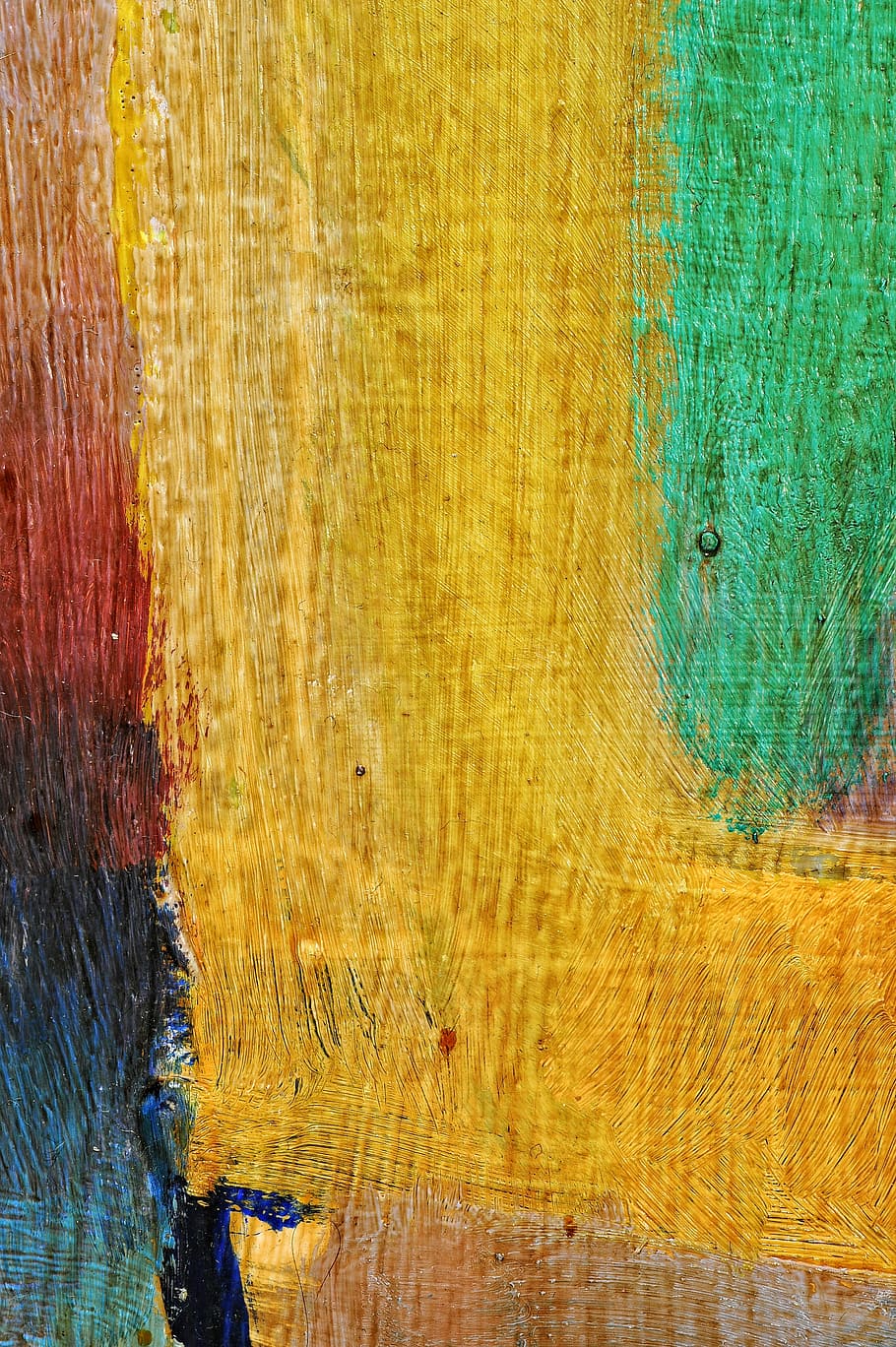 rámec, výkres, barva, textura, malovat, zeď, tinte, grafika, pastely, umělec, abstraktní, pozadí, texturou, žlutá, vícebarevné, celý rám, nikdo, vzor, detail, zářivé barvy, umění a řemesla, tvořivost, den, modrý, oranžová barva, venku, malované, dřevo - materiál, efekt, 4K