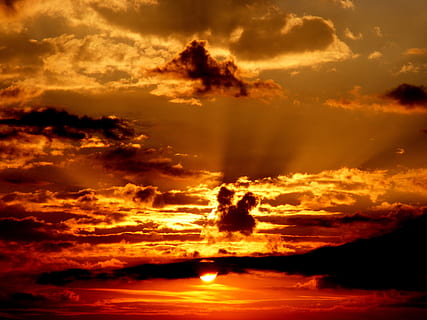 Sonnenuntergang, Himmel, Sonne, Wolke, Dämmerung, rot, wolke - himmel, Dramatischer Himmel, Schönheit in der Natur, orange Farbe, Natur, Szenen - Natur, keine Leute, Sturm, Wolkengebilde, Gelb, dunkel, Hitze - Temperatur, idyllisch, Umgebung, Hintergründe, bedeckt, draußen, abstrakte Hintergründe, 2K, CC0, gemeinfrei, lizenzfrei