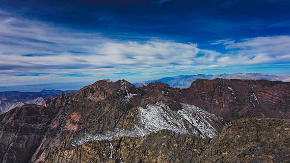 montagna di roccia, blu, cielo, foto, Marrone, rosso, montagne, giorno, montagna, nube, Sottoscrivi, natura, Paesaggi, paesaggio, all'aperto, roccia - oggetto, bellezza nella natura, catena montuosa, Parco Nazionale, sud-ovest degli Stati Uniti, terreno estremo, deserto, nuvola - cielo, nessuno, Stati Uniti d'America, roccia, scenics - natura, ambiente, solido, formazione rocciosa, la tranquillità, destinazioni di viaggio, scena tranquilla, scena non urbana, terra, formazione, clima arido, picco di montagna, clima, 5K, CC0, dominio pubblico, privo di copyright