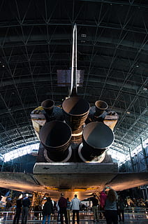Space Shuttle, Science, Engine, spaceship, exploration, technology, rocket, astronaut, spacecraft, space, shuttle, launch, flight, future, orbit, system, fly, mission, spaceman, retail, store, indoors, people, market, adults only, architecture, built structure, low angle view, real people, group of people, lifestyles, hanging, metal, men, kitchen utensil, women, nature, group, business, incidental people, lighting equipment, ceiling, 4K, CC0, public domain, royalty free