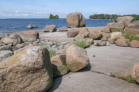 Meer, Strand, Stein, Landschaft, finnisch, Adler, Rock, Rock - Objekt, solide, Wasser, Land, Himmel, Natur, Felsformation, keine Leute, Szenen - Natur, Schönheit in der Natur, Tag, Horizont, Ruhe, ruhige Szene, Horizont über Wasser, draußen, 1080P, CC0, gemeinfrei, lizenzfrei