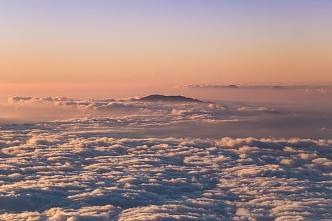 himmelfoto, hvit, skyer, gylden, time, Sky, solnedgang, oransje, himmel, hawaii, sky - himmel, clouds, skjønnhet i naturen, naturskjønnhet - natur, dramatisk himmel, miljø, ro, atmosfære, natur, ingen folk, idylliske, flybilde, bakgrunn, evighet, kopiere plass, utendørs, ovenfor, sol, mykhet, 4K, CC0, offentlig domene, opphavsrett gratis