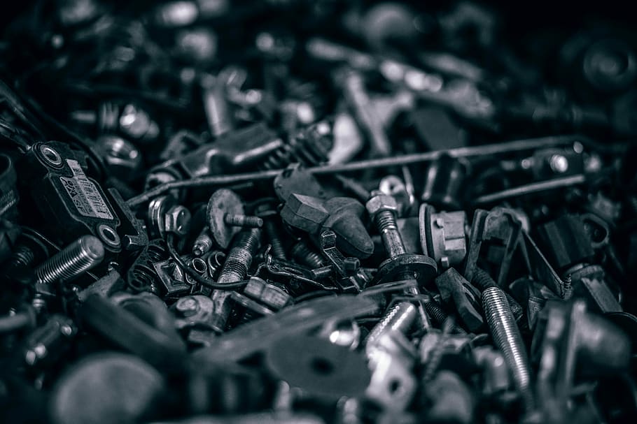 grau, Metallteil viel, schwarz, Nüsse, Schrauben, Werkzeug, Werkstatt, Mechaniker, Ingenieur, Reparatur, Bedienung, Schlüssel, einstellen, Instrument, Nahansicht, Auto, Box, Hintergrund, Arbeit, große gruppe von gegenständen, Metall, selektiver Fokus, Fülle, drinnen, keine Leute, Vollbild, Arbeitsgerät, Stillleben, Schraube, Haufen, Bolzen, Hintergründe, Nuss - Verschluss, glänzend, Wahl, Variation, Handwerkzeug, Ausrüstung, 5K