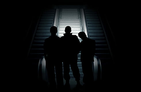 three, silhouette, people, group, violent, human, man, shadow, light, sleep, alone, fear, uncertain, uncertainty, threat, city, night, evening, dark, architecture, lamps, lighting, eerie, empty, shops, closed, men, indoors, two people, togetherness, standing, real people, adult, lifestyles, communication, love, women, leisure activity, bonding, males, three quarter length, couple - relationship, 4K, CC0, public domain, royalty free
