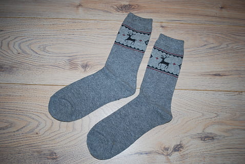pair, gray, socks, placed, brown, wood, two, grey, deep, wool, woolen, woman, seasonal, romantic, comfort, hardwood floor, wood - material, flooring, indoors, high angle view, no people, home interior, directly above, parquet floor, table, pattern, day, paper, still life, close-up, creativity, art and craft, home improvement, 4K, CC0, public domain, royalty free