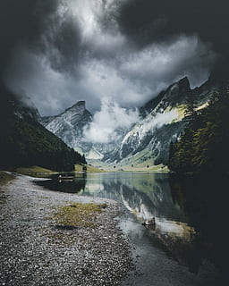 Bach, schneebedeckt, Berghang, Gletscherbucht, Alaska, Berg, Wolke, Wald, Baum, Nebel, See, Strand, Steine, Wasser, Reflexion, launisch, Gipfel, Schweizer Alpen, alp, wolke - himmel, Himmel, Szenen - Natur, Schönheit in der Natur, Ruhe, ruhige Szene, Natur, Gebirge, Nicht-städtische Szene, Tag, idyllisch, keine Leute, Ufergegend, draußen, schneebedeckter Berg, 4K, CC0, gemeinfrei, lizenzfrei