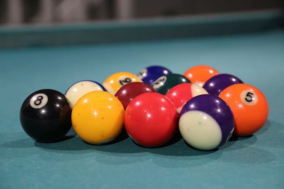 biliardo, proiettili, Giochi, attivo, gli sport, complessivamente, gruppo, insieme, palla da biliardo, sport, palla, pool - stecca sport, tavolo da biliardo, tavolo, numero, multicolore, sfera, preparativi, giochi di svago, attività di svago, in casa, rilassamento, nessuno, avvicinamento, grande gruppo di oggetti, snooker, attrezzatura sportiva, natura morta, ordine, vita notturna, 1080P