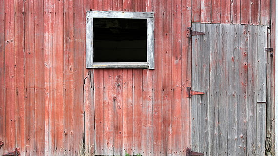 gray wooden door, Door, Window, Barn, Texture, Wood, Paint, grain, rust, decay, weathered, wood texture, wooden, timber, plank, natural, surface, rough, old, lumber, old wood, wood plank, rustic, structure, vintage, full frame, day, backgrounds, red, building exterior, wood - material, architecture, no people, built structure, outdoors, security, wall - building feature, protection, abandoned, geometric shape, damaged, close-up, 5K, CC0, public domain, royalty free