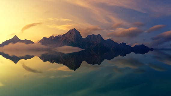 marrón, montaña, reflejado, cuerpo, agua, fotografía, nieblas, cuerpo de agua, montañas, espejo, reflexión, nube, naturaleza, paisaje, pico de la montaña, scenics, puesta de sol, cielo, al aire libre, belleza en la naturaleza, cordillera, amanecer - amanecer, nube - cielo, azul, amanecer, viaje, Asia, escena tranquila, guilin, paisaje de nubes, oscuridad, luz del sol, verano, tranquilidad, paisajes - naturaleza, lago, idílico, nadie, frente al mar, escena no urbana, ambiente, 4K, CC0, dominio público, libre de derechos