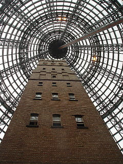 Turm, Architektur, Gebäude, Struktur, die Architektur, Gebäude, Stadt, Wahrzeichen, Tourismus, Melbourne, Schuss Turm, Victoria, Art Deco, Fenster, gebaute Struktur, Architektur und Gebäude, Glas - Material, berühmter Platz, Gebäudehülle, keine Leute, Reiseziele, Flachwinkelansicht, Tag, Muster, direkt darunter, Kuppel, Decke, draußen, Geometrische Figur, gestalten, Metall, Design, Dachfenster, aufwendig, 1080P, CC0, gemeinfrei, lizenzfrei