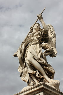 statuie, expresie, marmură, piatră, înger, Îngerul tutore, Roma, Italia, sculptură, loc faimos, monument, Europa, artă și sculptură, reprezentare umană, nor - cer, vedere unghiulară joasă, cer, reprezentare, arhitectură, istorie, nici o persoana, trecutul, zi, creativitate, asemănarea feminină, destinații de călătorie, natură, asemănarea bărbaților, ambarcațiune, 5K, CC0, domeniu public, fără drepturi de autor