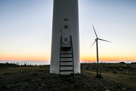 dawn, dusk, grassland, landscape, outdoors, sky, windmill, turbine, wind Turbine, nature, fuel and Power Generation, environment, energy, wind, sunset, generator, renewable energy, alternative energy, environmental conservation, wind power, silhouette, technology, no people, beauty in nature, scenics - nature, architecture, sun, power supply, 5K