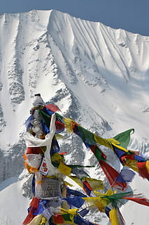 Flaggen, Nepal, Berg, Gipfel, Berg, Gipfel, Gebetsfahnen, Himalaya, Wandern, Trekking, Farbe, dom, Schnee, Tag, draußen, Winter, Natur, keine Leute, kalte Temperatur, Religion, Spiritualität, Schönheit in der Natur, Szenen - Natur, mehrfarbig, Umgebung, Flagge, Glauben, weiße Farbe, Ruhe, ruhige Szene, schneebedeckter Berg, 4K, CC0, gemeinfrei, lizenzfrei