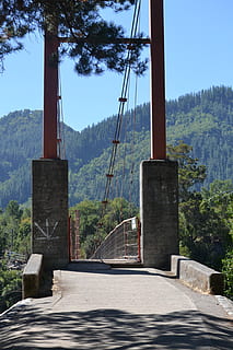 bridge, input, columns, home, arc, stone, river, architectural, access, path, tree, plant, mountain, nature, day, no people, architecture, built structure, sunlight, outdoors, sky, the way forward, beauty in nature, transportation, direction, shadow, scenics - nature, forest, tranquility, tranquil scene, sailboat, 2K, CC0, public domain, royalty free
