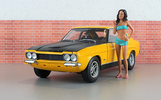 model de cotxe, ford, capri, model, diorama, automàtic, oldtimer, joguines, cotxe esportiu, vell, groc, esport de motor, vehicle, clàssic, ford capri, motor, campana, automoció, transport, cotxe, una persona, taxi, només adults, moda, longitud completa, adult jove, adult, dia, manera de transport, dones, automòbil, vista frontal, dones joves, vehicle terrestre, assegut, retrat, persones reals, a l'aire lliure, pentinat, dona guapa, 4K, CC0, domini públic, lliure de regalies