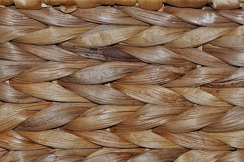 braid, natural material, structure, texture, background, wattle, basket, backgrounds, pattern, close-up, material, brown, textured, full frame, no people, wood - material, design, indoors, large group of objects, still life, rough, food, repetition, day, food and drink, shape, intertwined, 4K, CC0, public domain, royalty free