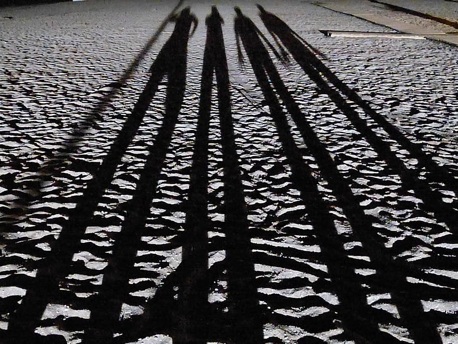 sand, beach, shadow, long, twilight, silhouette, personal, human, couple, pattern, high angle view, sunlight, no people, nature, day, street, outdoors, footpath, textured, focus on shadow, metal, city, architecture, cobblestone, close-up, land, transportation, paving stone, 2K