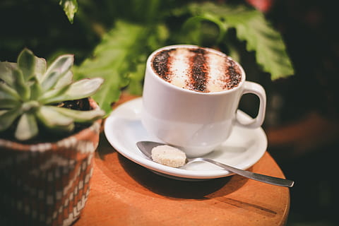 blanc, ceràmica, tassa, inoxidable, cullera d'acer, aromàtic, mongeta, begudes, esmorzar, cafeïna, cappuccino, primer pla, cafè, tassa de cafè, beguda de cafè, cafeteria, tassa de café, fosc, alba, beure, espresso, menjar, verd, calenta, latte, art latte, planta, cullera, suculent, taula, fusta, menjar i beguda, cafè - beguda, plat, vaixella, refresc, estri de cuina, utensili per menjar, beguda calenta, frescor, cap gent, centrar-se en primer pla, culleradeta, 4K, CC0, domini públic, lliure de regalies