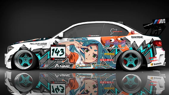 coche, anime, modificación, BMW, modo de transporte, Vehículo de motor, transporte, foto de estudio, nadie, representación humana, adentro, representación, Arte y artesanía, creatividad, texto, de cerca, fondo negro, juguete, naturaleza muerta, carrera deportiva, deporte, competencia, rueda, carrera de autos, 2K, CC0, dominio público, libre de derechos