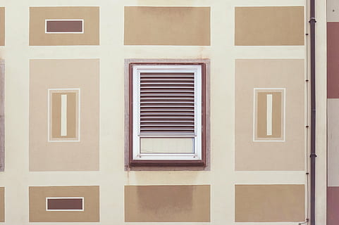 air vent, wall, architecture, building, infrastructure, window, design, facade, house, built structure, building exterior, no people, full frame, day, geometric shape, residential district, backgrounds, closed, pattern, close-up, outdoors, wall - building feature, shape, city, 2K, CC0, public domain, royalty free