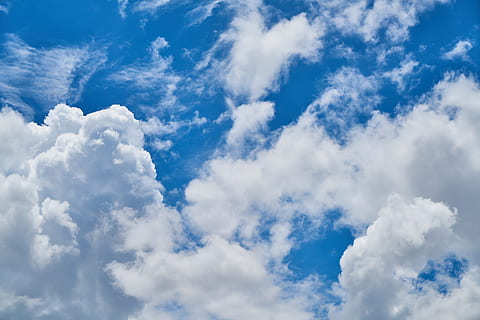 Kumuluswolken, Wolke, Blau, Wolken, Weiß, Sommer-, Landschaft, Natur, weiße Wolken, Himmel, Hintergrund, Zusammensetzung, Platz, draussen, Frühling, Detail, Licht, Frieden, Es liegt in der Luft, Luft, Muster, Jahreszeit, abstrakt, großartig, unglaublich, Textur, Umwelt, wunderschönen, Atmosphäre, hoch, Tag, wolke - himmel, Hintergründe, Wolkengebilde, Wetter, Schönheit in der Natur, Flachwinkelansicht, Szenen - Natur, weiße Farbe, Ruhe, keine Leute, ruhige Szene, idyllisch, draußen, Vollbild, flauschige, Umgebung, Meteorologie, Weichheit, 5K, CC0, gemeinfrei, lizenzfrei