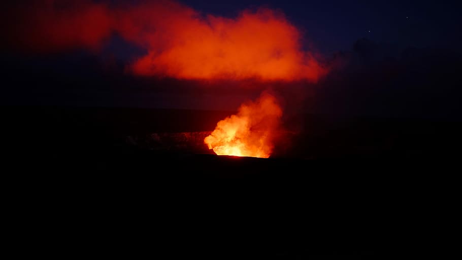pit krater, Kilauea, untitled, ild, aktiv vulkan, vulkan, krater, vulkansk, Nationalpark, hawaii, lava, brænding, varme - temperatur, nat, røg - fysisk struktur, flamme, ingen mennesker, brand - naturligt fænomen, natur, advarselsskilt, meddelelse, jord, skilt, geologi, udbrud, eksploderer, miljø, skønhed i naturen, magt i naturen, vulkansk krater, 4K