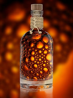 klar glasflaska, flaska, dryck, förfriskning, bubbla, blåsa, alkohol, dricksglas, brun, mat och dryck, flytande, vin, parfym, korkstopp, behållare, närbild, inget folk, fokusera på förgrunden, glas - material, inomhus, transparent, fortfarande liv, enda objekt, friskhet, mat, glas, studio skott, små, 1080P, CC0, offentligt domän, royaltyfria