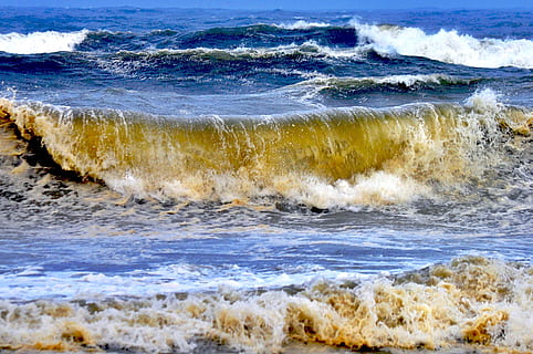 tidsforløb fotografering, havbølger, ocean, bølger, tidevand, bølge, vand, surf, blå, krusning, plaske, kystlinje, strand, flyder, surfing, skum, bevægelse, kyst, sprøjt, breaking, dramatisk, krak, Crash, flyde, marine, marinemaleri, hav, vandsport, sport, skønhed i naturen, jord, natur, scenics - natur, farende, dag, magt i naturen, strøm, udendørs, flydende vand, 2K, CC0, offentligt domæne, royaltyfrie