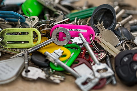 selective, focus photography, keys, open locks, security, unlock, secure, bunch, pile, heap, access, safety, protection, car key, house key, keyring, keychain, confusion, confused, large group of objects, variation, metal, close-up, choice, indoors, selective focus, no people, still life, abundance, recycling, scissors, work tool, multi colored, day, equipment, high angle view, hand tool, mechanic, 5K, CC0, public domain, royalty free