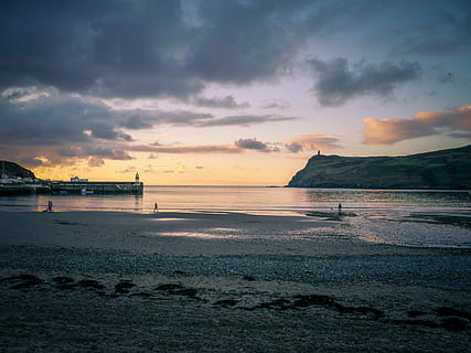 islet rock, gyllene, timme, Foto, havsstrand, himmel, kust, moln, Sol, solnedgång, vatten, hav, moln - himmel, strand, landa, scenics - natur, skönhet i naturen, lugn plats, lugn, horisont, natur, horisont över vatten, sand, idyllisk, inget folk, utomhus, berg, 4K, CC0, offentligt domän, royaltyfria