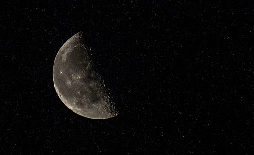 wallpaper setengah bulan, foto, bulan, planet, ruang, langit, malam, galaksi, astronomi, permukaan bulan, bulan planet, keindahan di alam, megah, pemandangan, alam, eksplorasi ruang angkasa, scenics - alam, tampilan sudut rendah, ketenangan, tidak ada orang, adegan yang tenang, bintang - ruang, bintang, bulan sabit, di luar rumah, gelap, perbintangan, ruang dan astronomi, 5K