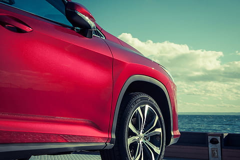 red, car, coast, Red car, various, transportation, land Vehicle, wheel, mode of Transport, speed, outdoors, chrome, sports Car, collector's Car, luxury, vintage Car, no People, old-fashioned, stationary, day, mode of transportation, motor vehicle, cloud - sky, sky, water, retro styled, nature, travel, 4K